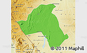 Political Map of Mandimba, physical outside