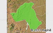 Political Map of Mandimba, satellite outside