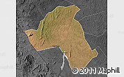 Satellite Map of Mandimba, darken, desaturated