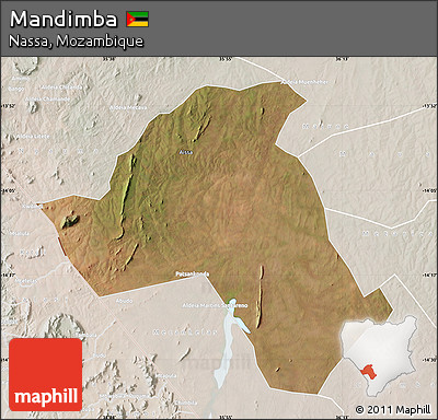 Satellite Map of Mandimba, lighten