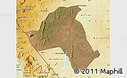 Satellite Map of Mandimba, physical outside
