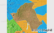 Satellite Map of Mandimba, political outside