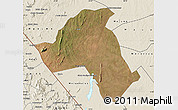 Satellite Map of Mandimba, shaded relief outside