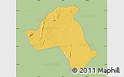 Savanna Style Map of Mandimba, single color outside