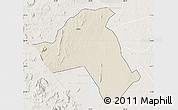 Shaded Relief Map of Mandimba, lighten