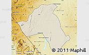 Shaded Relief Map of Mandimba, physical outside