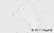 Silver Style Map of Mandimba, single color outside