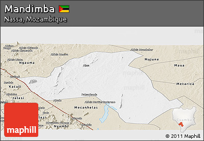 Classic Style Panoramic Map of Mandimba