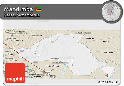 Classic Style Panoramic Map of Mandimba