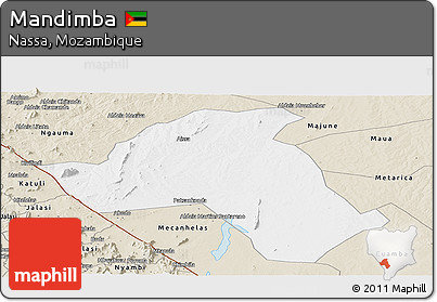 Classic Style Panoramic Map of Mandimba