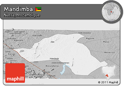 Gray Panoramic Map of Mandimba