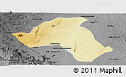 Physical Panoramic Map of Mandimba, darken, desaturated