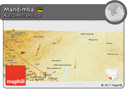 Physical Panoramic Map of Mandimba