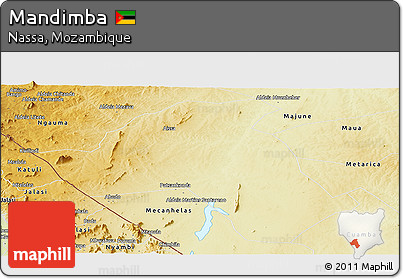 Physical Panoramic Map of Mandimba