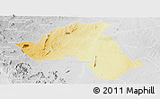 Physical Panoramic Map of Mandimba, lighten, desaturated
