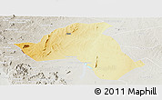 Physical Panoramic Map of Mandimba, lighten, semi-desaturated