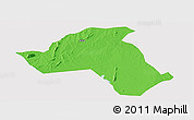 Political Panoramic Map of Mandimba, single color outside