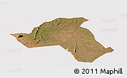 Satellite Panoramic Map of Mandimba, cropped outside