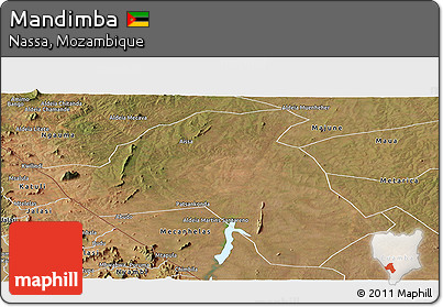 Satellite Panoramic Map of Mandimba