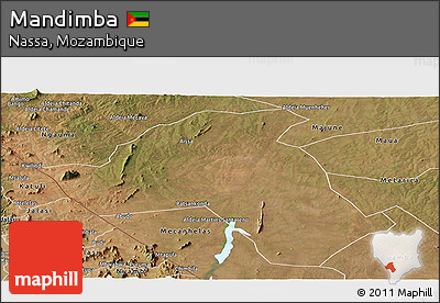 Satellite Panoramic Map of Mandimba