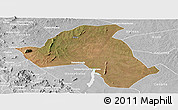 Satellite Panoramic Map of Mandimba, lighten, desaturated