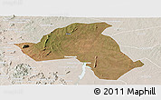 Satellite Panoramic Map of Mandimba, lighten