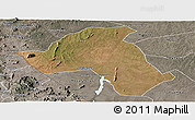 Satellite Panoramic Map of Mandimba, semi-desaturated