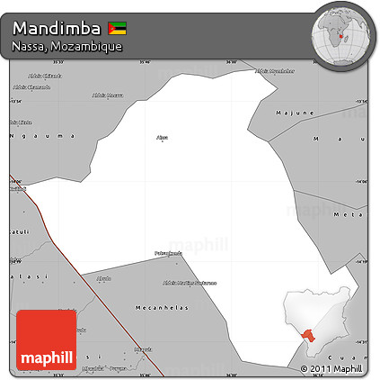 Gray Simple Map of Mandimba