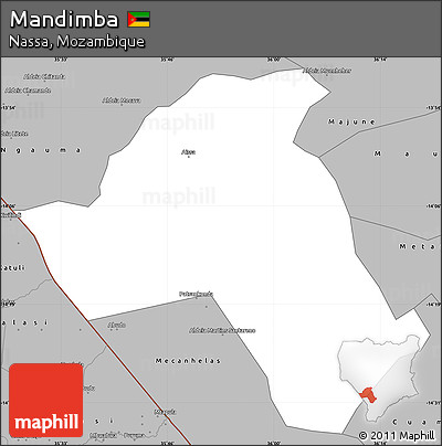 Gray Simple Map of Mandimba