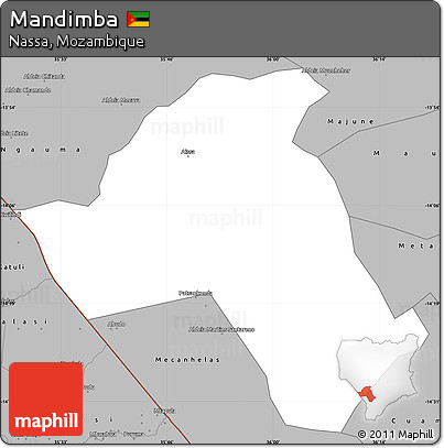 Gray Simple Map of Mandimba