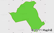 Political Simple Map of Mandimba, cropped outside