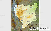 Physical Map of Nassa, darken