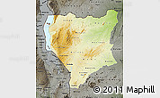 Physical Map of Nassa, darken, semi-desaturated