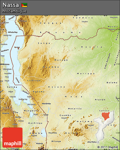 Physical Map of Nassa