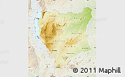 Physical Map of Nassa, lighten