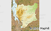 Physical Map of Nassa, satellite outside