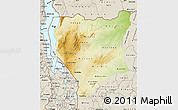 Physical Map of Nassa, shaded relief outside
