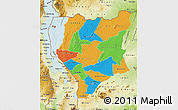Political Map of Nassa, physical outside