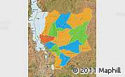Political Map of Nassa, satellite outside