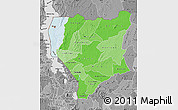 Political Shades Map of Nassa, desaturated
