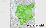 Political Shades Map of Nassa, lighten, desaturated
