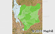 Political Shades Map of Nassa, satellite outside