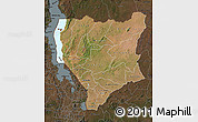 Satellite Map of Nassa, darken