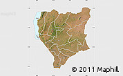 Satellite Map of Nassa, single color outside