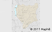 Shaded Relief Map of Nassa, lighten, desaturated