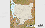 Shaded Relief Map of Nassa, satellite outside