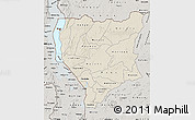 Shaded Relief Map of Nassa, semi-desaturated