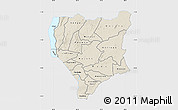 Shaded Relief Map of Nassa, single color outside