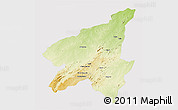 Physical 3D Map of Marrupa, cropped outside