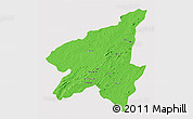 Political 3D Map of Marrupa, cropped outside